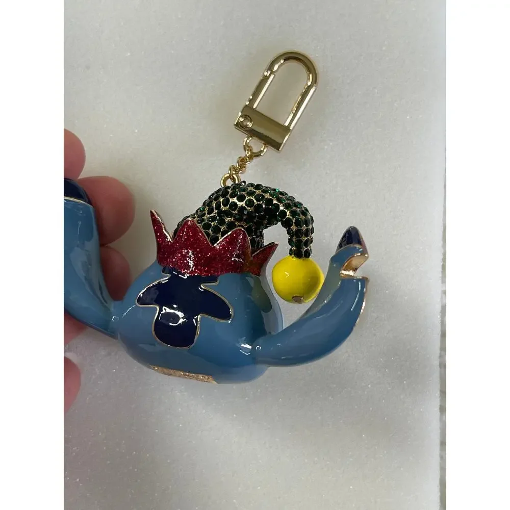Disney BaubleBar Stitch BaubleBar Christmas Bag Charm Beaded Keychain Holiday